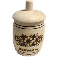 Drevená dekorácia soľnička Slovakia súdok
